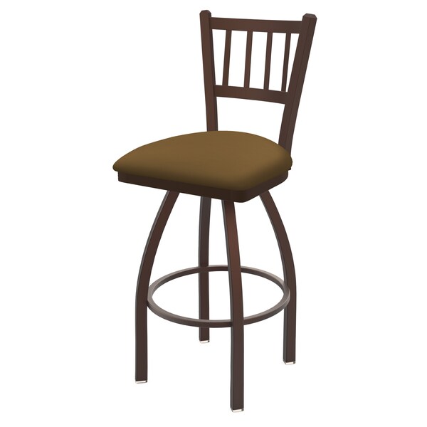 25" Swivel Counter Stool, Bronze Finish, Canter Saddle Seat